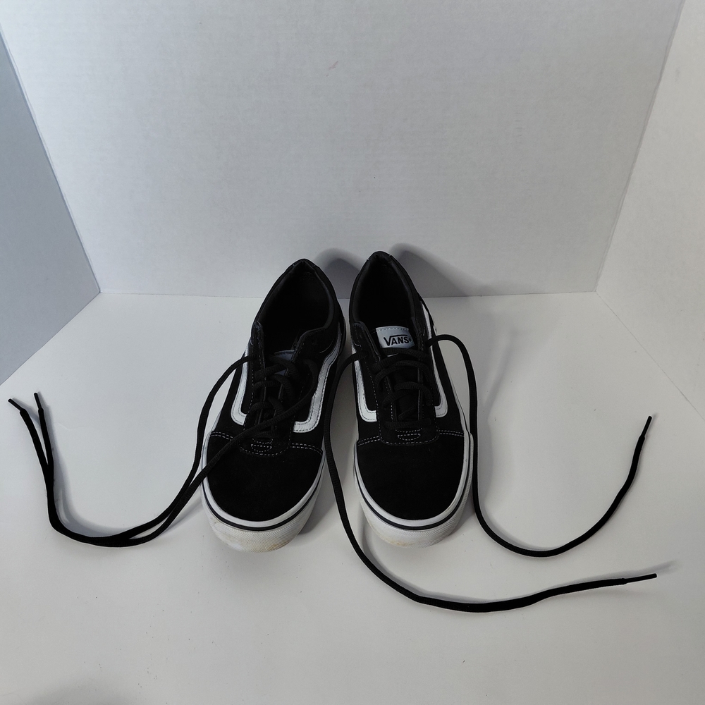 Vans Black and White Sneakers Size 5.5Y